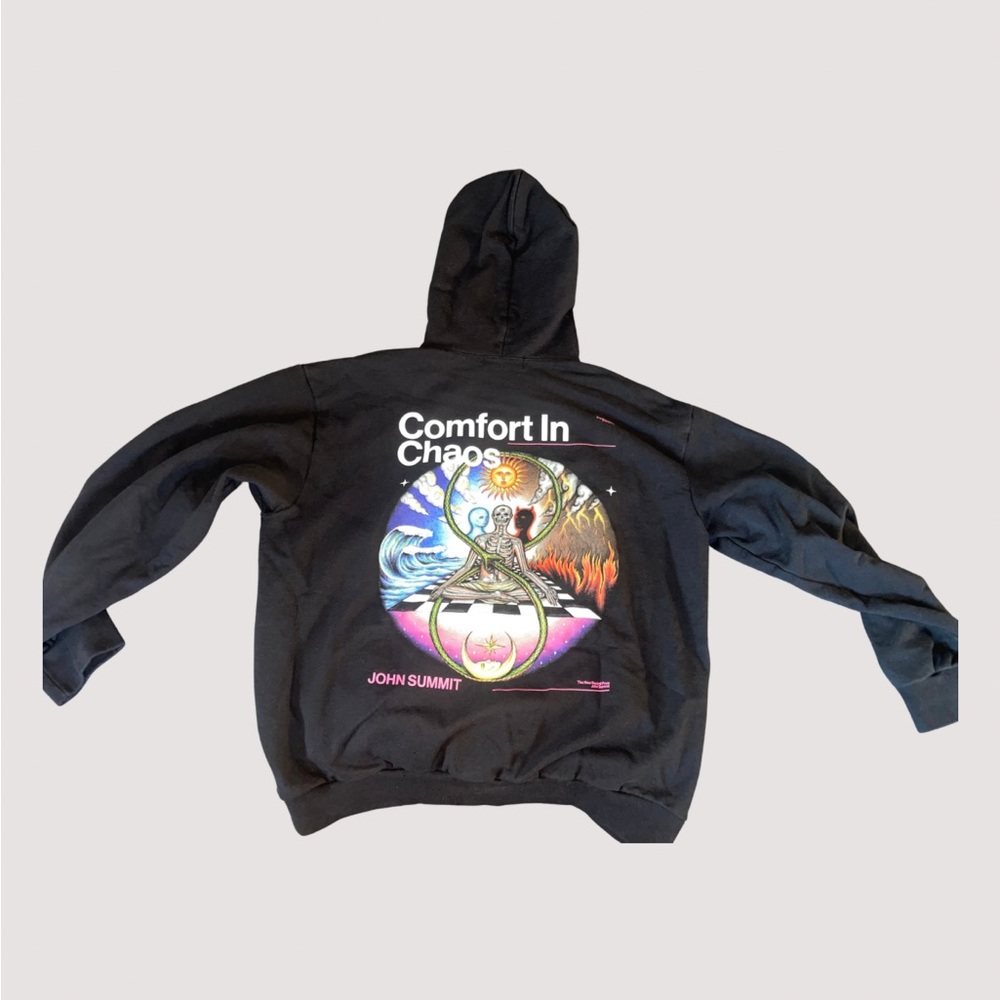 ❌SOLD❌ "Comfort In Chaos" John Summit Black Hoodie